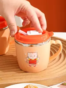 1 件猫咪图案马克杯“回到学校” - 彩色 - 查看 1