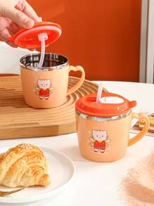 1 件猫咪图案马克杯“回到学校” - 彩色 - 查看 2