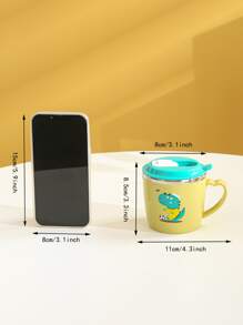 1 pieza Taza mug con patrón de dinosaurio - Multicolor - Ver 4