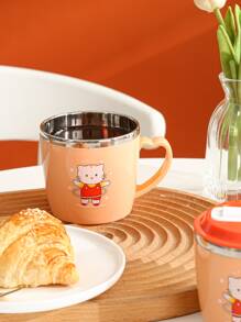 1 件猫咪图案马克杯“回到学校” - 彩色 - 查看 4