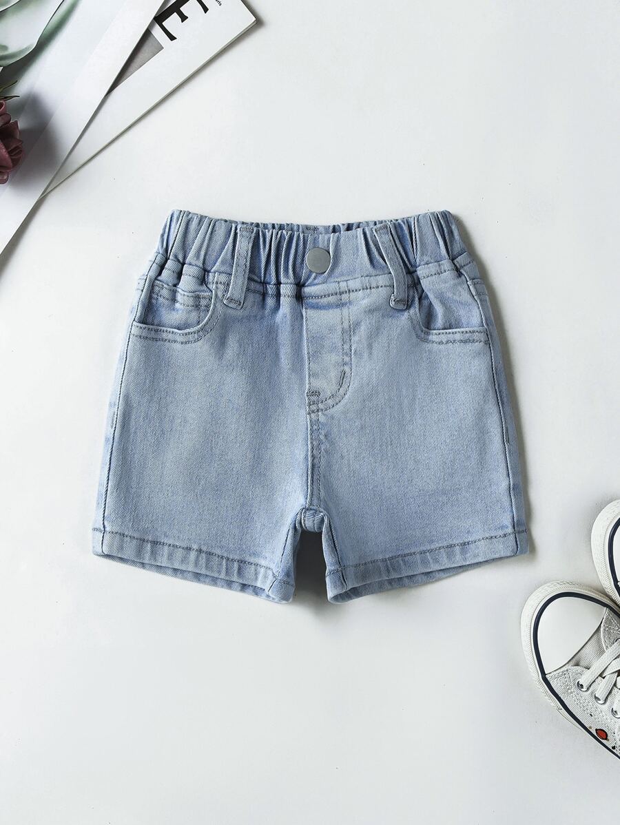 Denim em bé Túi màu trơn - Rửa nhẹ - Xem 1