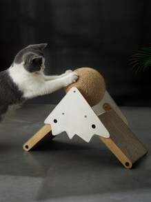 1入組球形設計貓抓手 - 棕色 - 查看 1