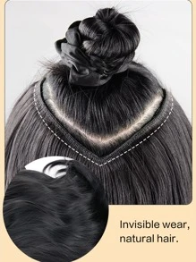 Long Curly Synthetic Hair Extension - Brown - View 8