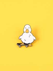 Cartoon Duck Decor Brooch - White - View 2