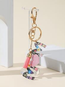 1pc Mom Acrylic Printed Key Chain, Back To School Car Accessories Bag Charm Cute Goth Y2k