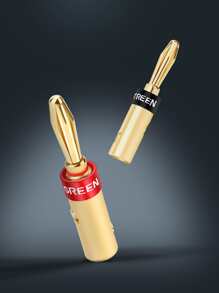 UGREEN 4pcs Banana Plug Connector - Gold - View 2