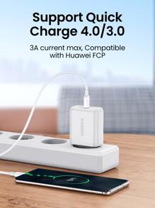 UGREEN PD 60W Type C 快充数据线 适用于 Macbook 兼容 15 16 Pro Max Nan - 白色 - 查看 3