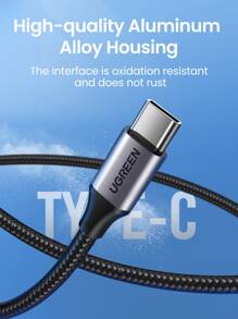 UGREEN USB A To USB Type C Cable 3A Quick Charge 3.0 Fast Charging Nylon Braid Cable Nan