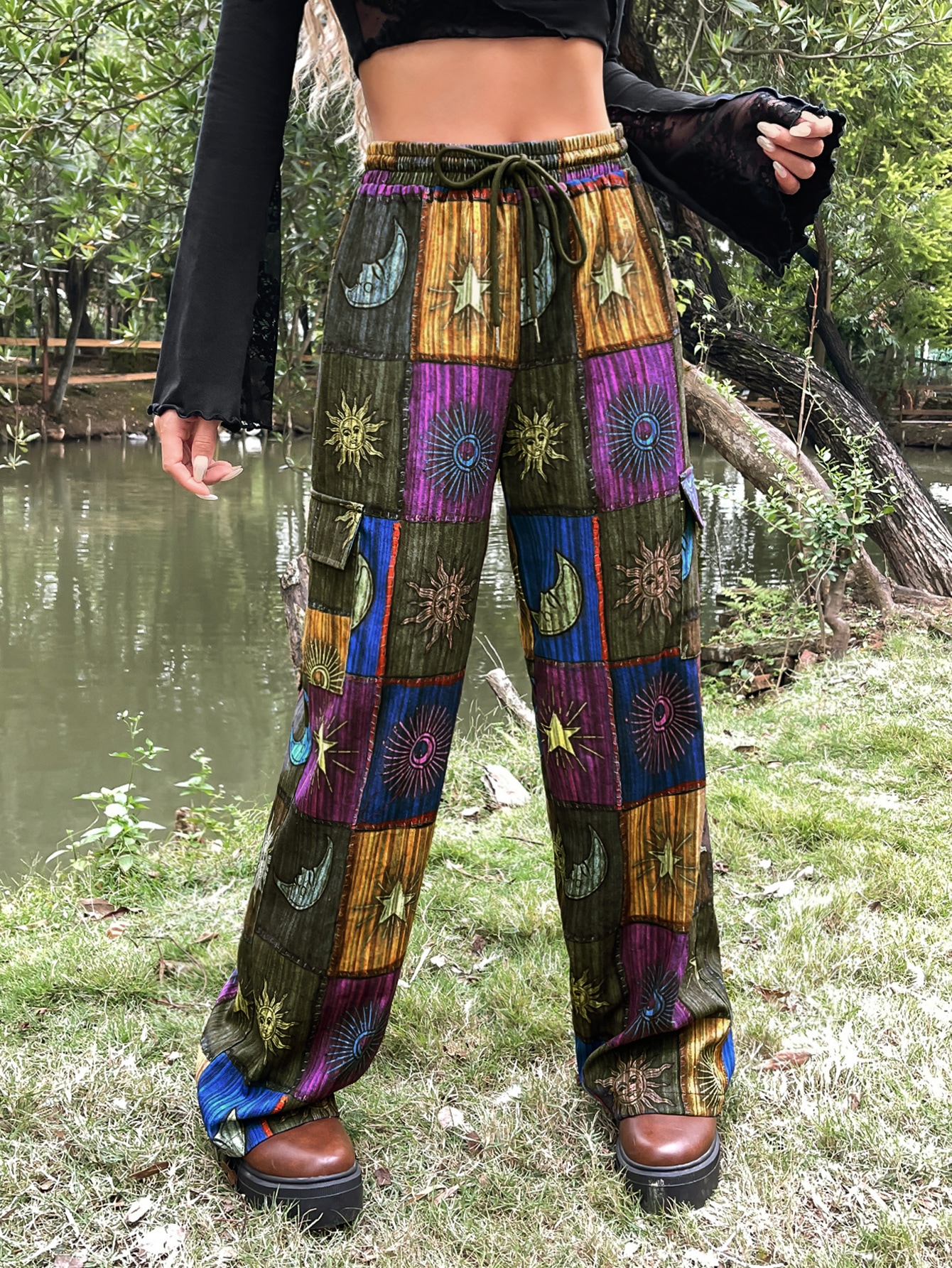 希少品 goa 00s Y2K cargo pants patchwork 希少品 g.o.a 00s Y2K cargopants patchwork