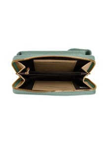 Crocodile Embossed Phone Wallet - Green - View 3