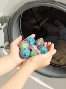 6 piezas Depilador de color al azar Bola de lavandería - Multicolor - Ver 6