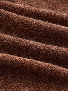 SHEIN MOD Cut Out Hanky Hem Tank Top - Brown - View 5