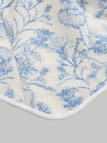 SHEIN MOD 印花前打結吊帶上衣 - 藍白色 - 查看 3