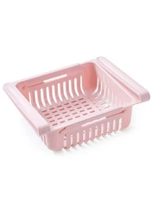 3pcs Random Color Stretchable Drawer Design Storage Basket,Kitchen Storage Supplies, Refrigerator Storage Racks, Freezer Storage Racks - Multicolor - View 3