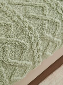 1pc Geometric Tufted Stretchy Sofa Seat Cover - Green - View 4