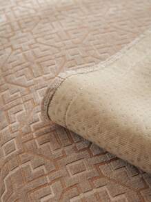 1 cái khăn sofa họa tiết hình học - Cà phê nâu - Xem 5