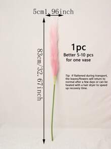 1pc Ombre Artificial Reed - Pink - View 3
