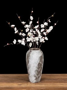 1/3/6PCS Autumn Artificial Plum Blossom Flowers Valentine's Day Gifts Bundle Decoration Wedding Decoration Bride Handheld Flower Wrist Flower Breast Material Home Dining Room Bedroom Vase Decoration Flower Bundle DIY Birthday Party Cake Material New Year Decoration Material Shooting Props