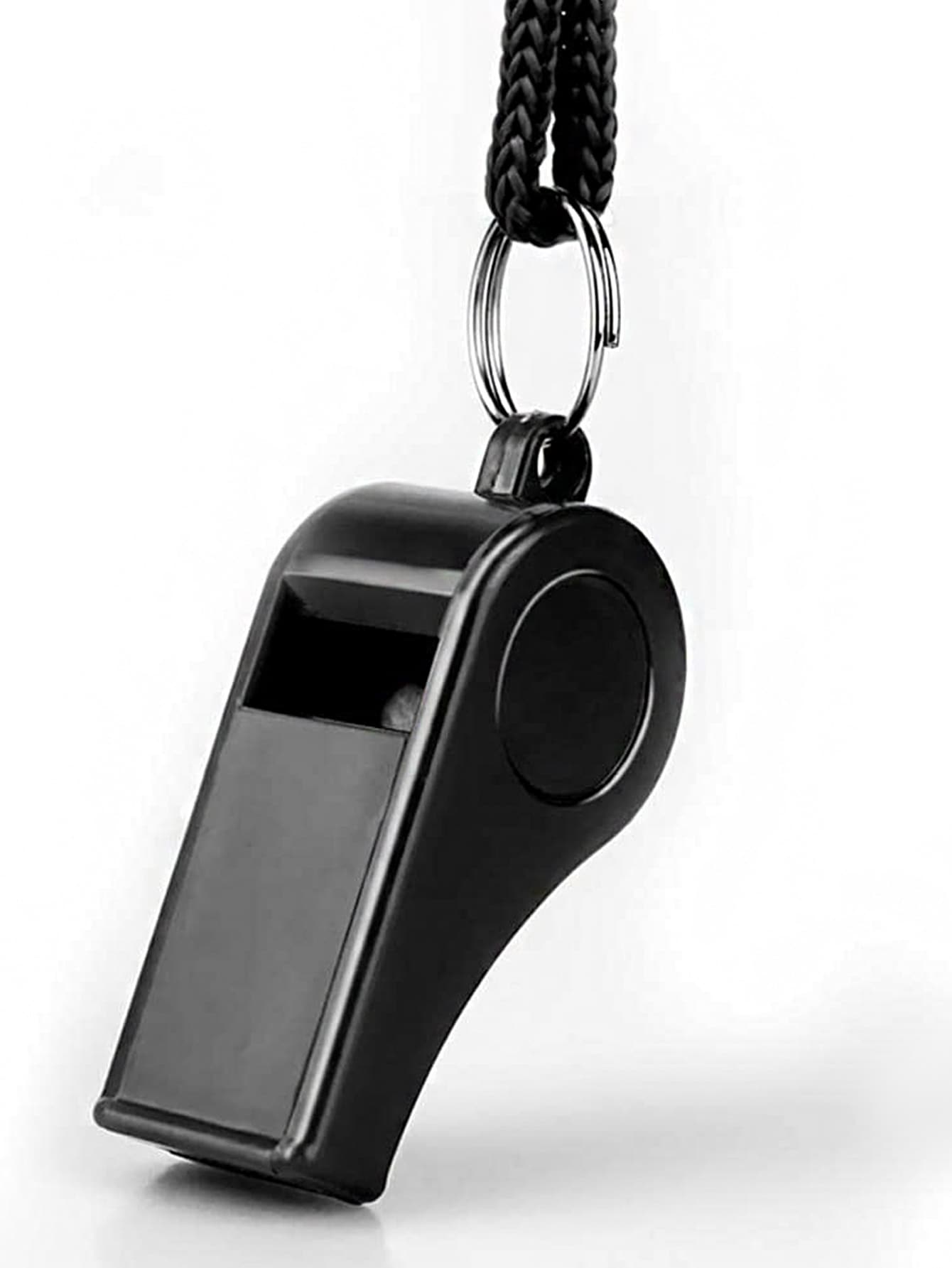 2pcs Plastic Party Whistle, Simple Black Noise Maker For Party, Holiday - Black - View 1