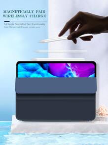 Magnetic Plain Case Compatible With iPad - Royal Blue - View 8