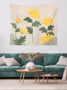 Floral Print Tapestry - Multicolor - View 4