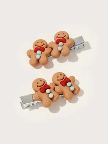 ROMWE 1pair Hair Clip - Multicolor - View 2