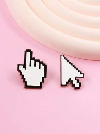 2pcs Arrow Design Brooch