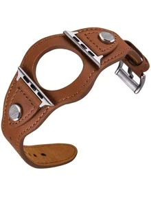 1 pieza Correa de reloj compatible con Apple Watch tachuela - Marrón - Ver 3