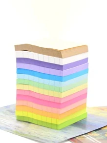 1pc Random Color Sticky Note - Multicolor - View 4