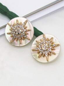 2 piezas con diamante de imitación copo de nieve DIY con botón - Multicolor - Ver 3