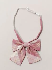 Plaid Pattern Tie & Bow Tie - Multicolor - View 3