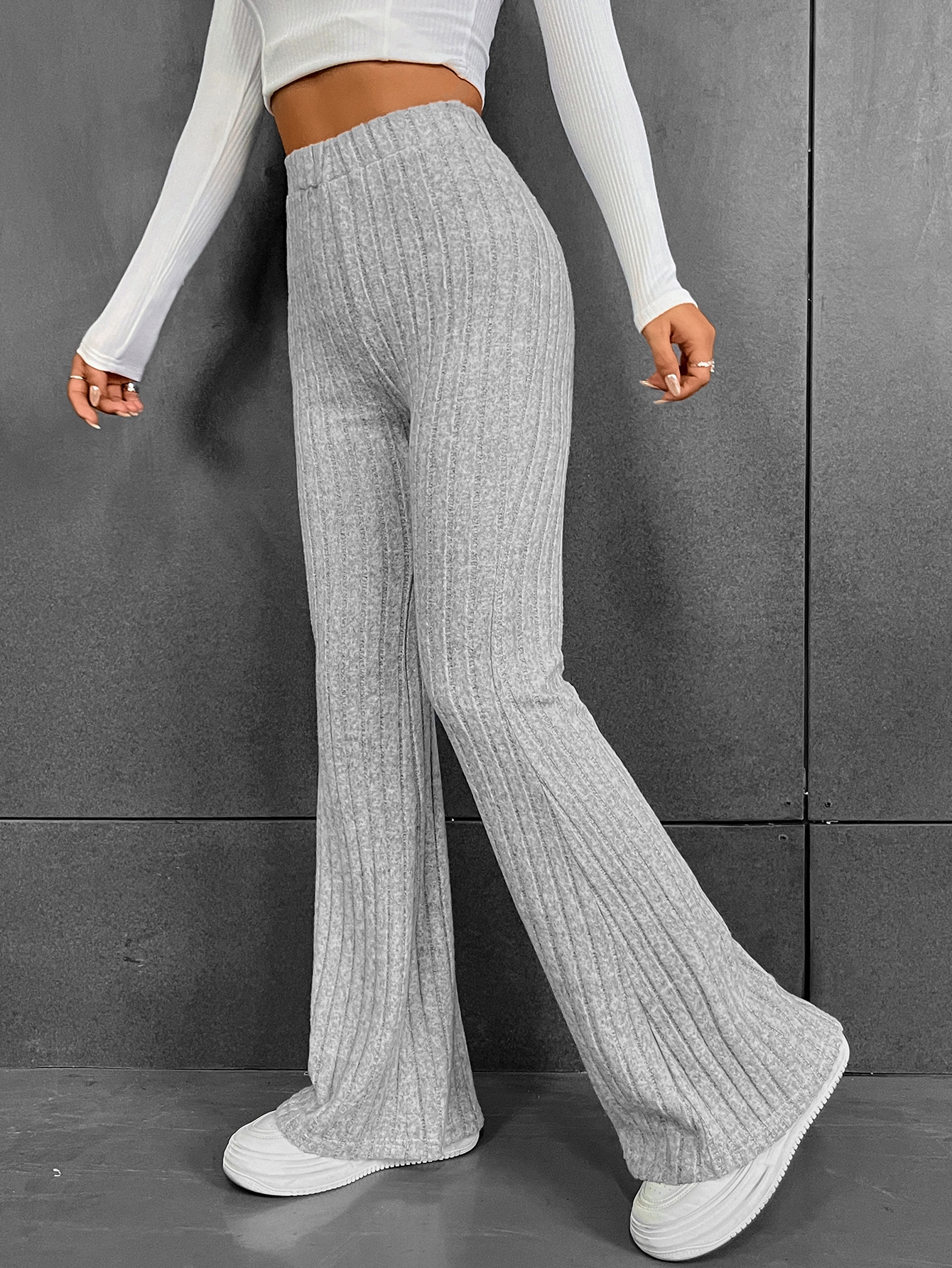 High waist flare pants