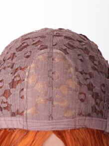 Short Body Wave Synthetic Wig - Orange - View 6