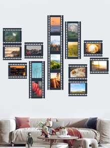 15/5pcs Black 4*6/5*7 Inch Film Style Decorative Photo Frame, Lightweight Cardboard Frame (Without Frame Insert) - Navy Blue - View 2