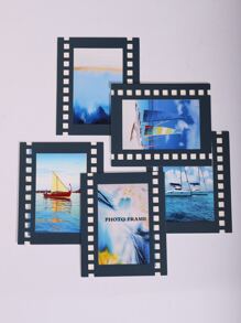 15/5pcs Black 4*6/5*7 Inch Film Style Decorative Photo Frame, Lightweight Cardboard Frame (Without Frame Insert) - Navy Blue - View 4