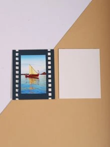 15/5pcs Black 4*6/5*7 Inch Film Style Decorative Photo Frame, Lightweight Cardboard Frame (Without Frame Insert) - Navy Blue - View 6