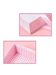 Hộp quà đồ họa chữ cái 1pc - Màu Hồng baby - Xem 3