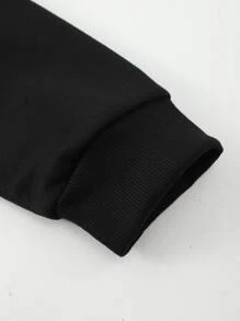 Manfinity Homme 男士鬆身鹿角圖案保暖針織衫 - 黑色 - 查看 4