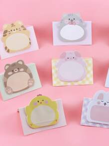 3 pezzi Nota appiccicosa casuale design fumetto