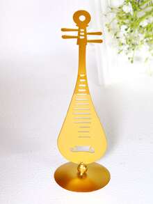 1pc Pipa Shaped Decoration Craft - Gold - View 2