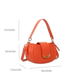 Túi đeo chéo Nữ Có thể điều chỉnh được Tay cầm Top Đúng mốt - trái cam - Xem 3