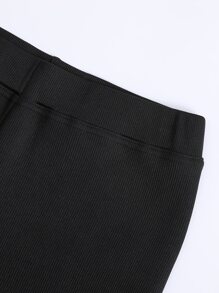 SHEIN Unity Thermal Lined Leggings - Black - View 5