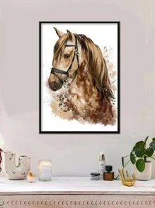 Horse Pattern DIY Diamond Painting Without Frame - Multicolor - View 1