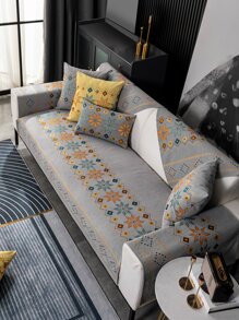 1pc Geometric Pattern Sofa Towel - Multicolor - View 2