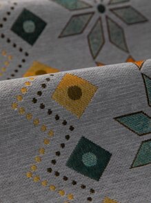 1pc Geometric Pattern Sofa Towel - Multicolor - View 4