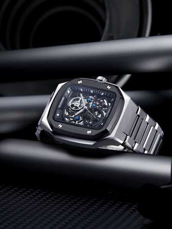 RONMAR 男士骷髏機械手表