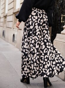 SHEIN Frenchy Váy nữ Viên lá sen In hoa Báo Giải trí - Nhiều màu - Xem 6