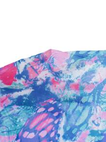 SHEIN Bộ bikini in họa tiết Allover Push Up đi biển mùa hè kèm váy đi biển - Nhiều màu - Xem 7