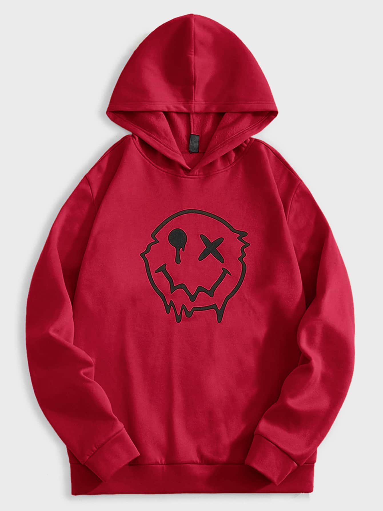 Manfinity VCAY Men Cartoon Graphic Drop Shoulder Hoodie - Red - View 1