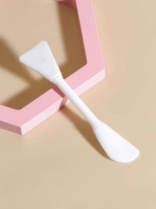 1pc Silicone Facial Sheet Brush - White - View 1